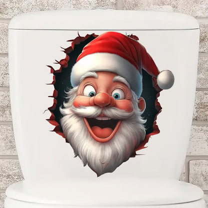 Christmas Hole In Wall Sticker
