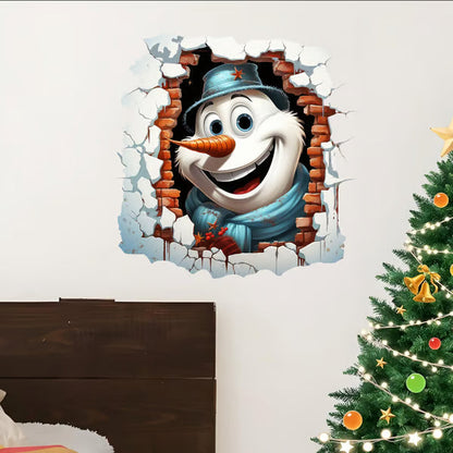 Christmas Hole In Wall Sticker
