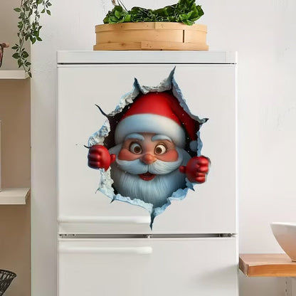 Christmas Hole In Wall Sticker