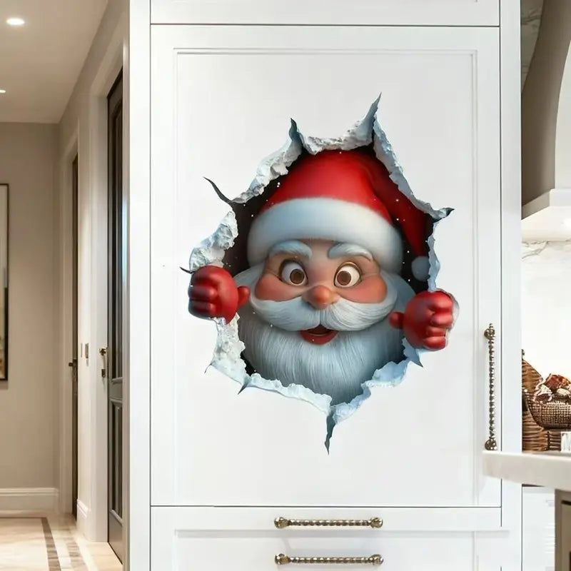 Christmas Hole In Wall Sticker