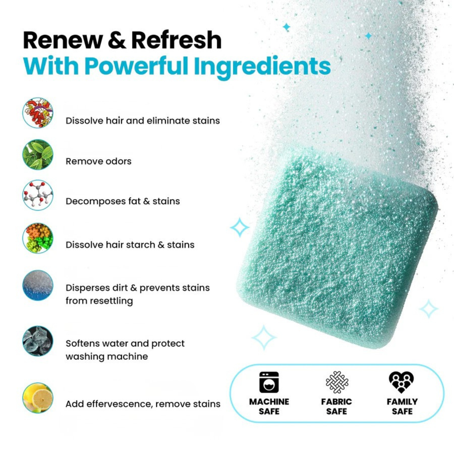PetPure™ - Washing Machine Cleaner Tablets
