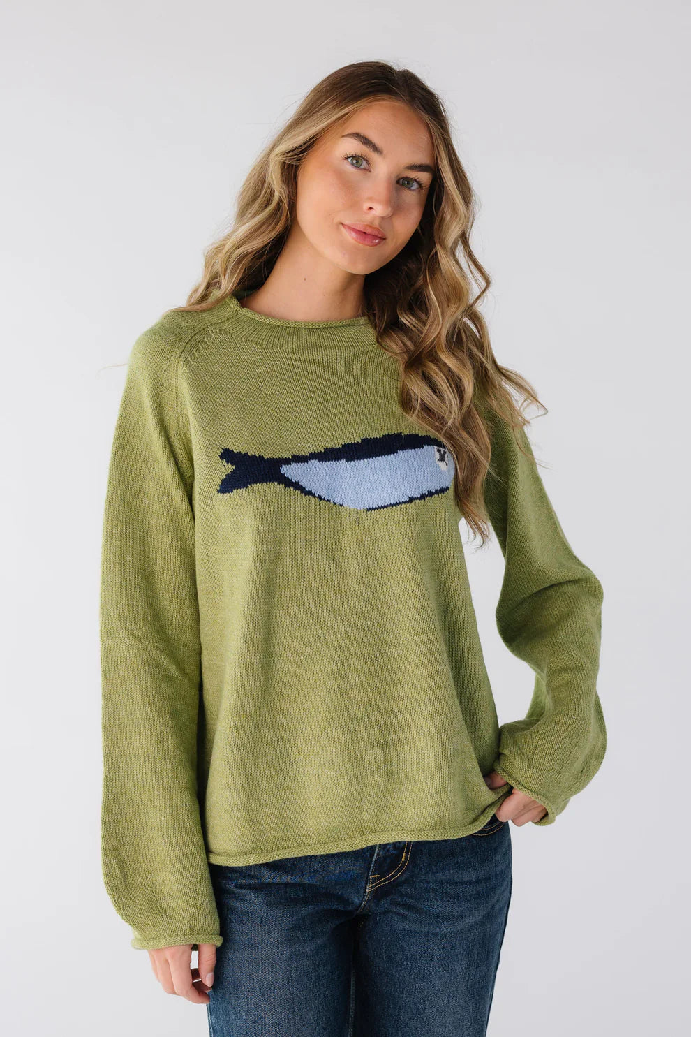 CoastalCalm™ Whale Knit Sweater
