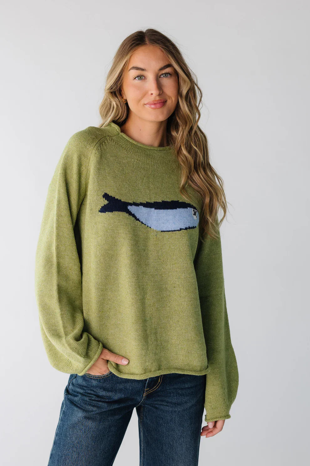 CoastalCalm™ Whale Knit Sweater